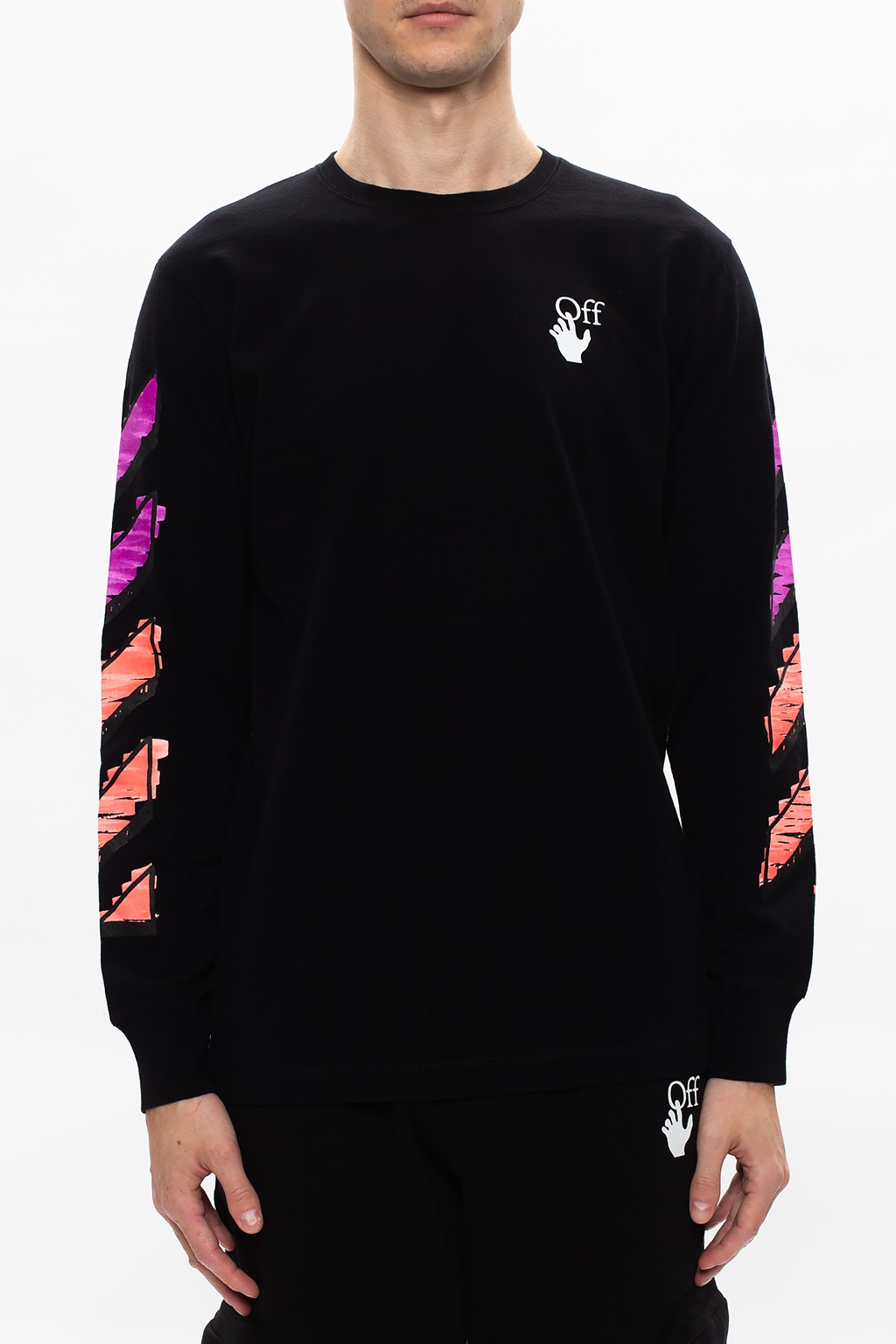 Off white long sleeve mens hotsell